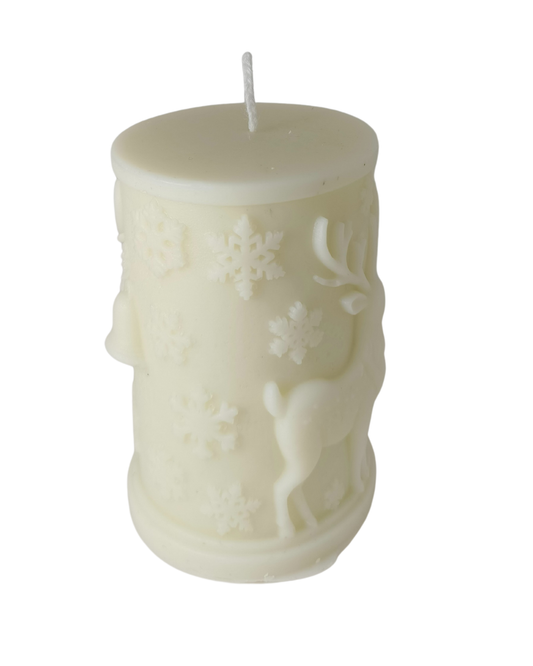 Snowy Reindeer Cylinder